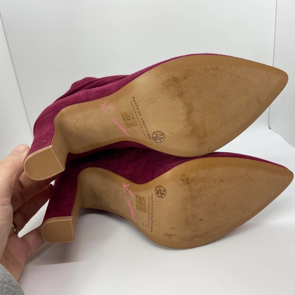 Kristin Cavallari Chinese Laundry Kane Ankle Boots Genuine Suede - Picture 4 of 8